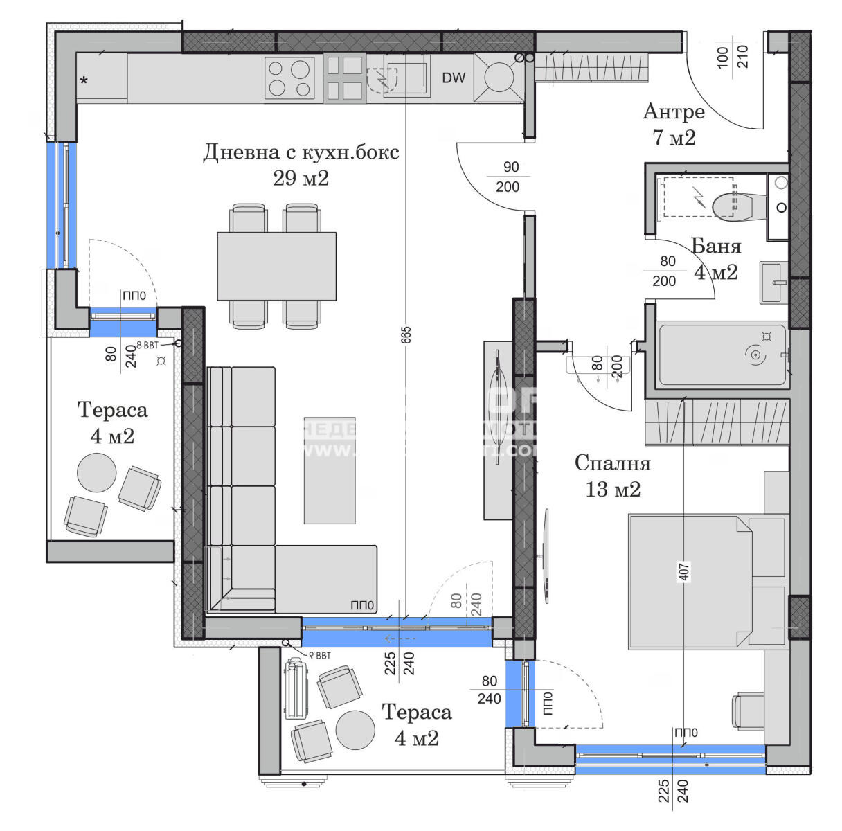 Продава 2-СТАЕН, гр. Пловдив, Христо Смирненски, снимка 2 - Апартаменти - 53959976