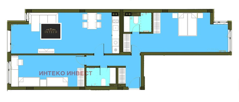 Продава 3-СТАЕН, гр. София, Център, снимка 2 - Апартаменти - 52680592