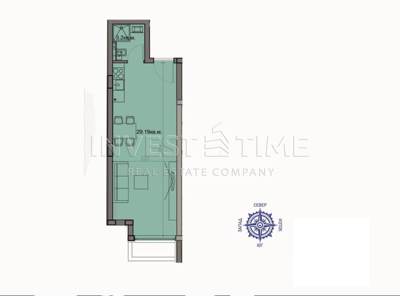 Продава 1-СТАЕН, гр. Варна, Бриз, снимка 4 - Aпартаменти - 48949693