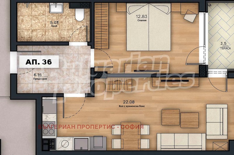 Продава 2-СТАЕН, гр. София, Малинова долина, снимка 12 - Апартаменти - 52444573