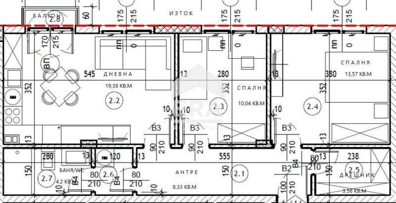 Te koop  2 slaapkamers Varna , Kajsieva gradina , 82 m² | 16107363 - afbeelding [11]