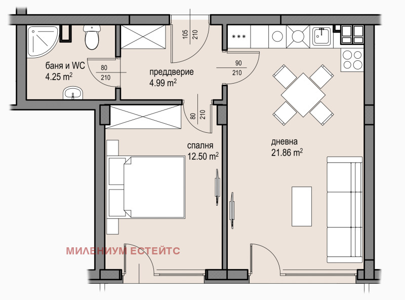 À vendre  1 chambre Sofia , Malinova dolina , 96 m² | 77322431 - image [9]