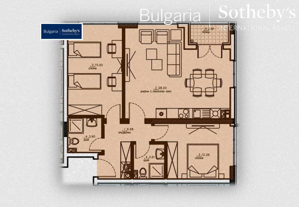 Продава 3-СТАЕН, гр. София, Малинова долина, снимка 5 - Апартаменти - 54074281