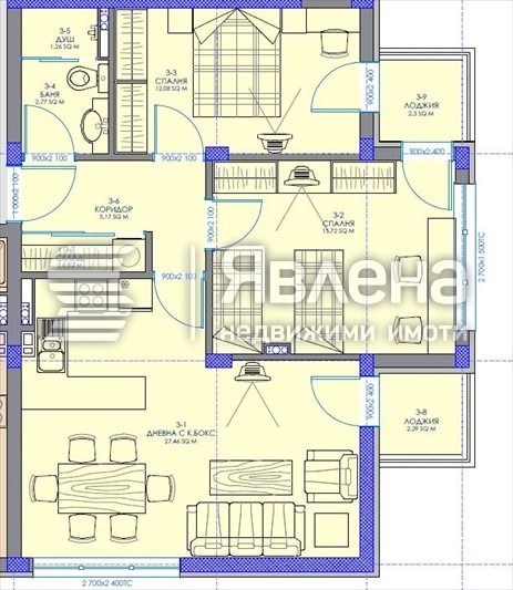 Продава 3-СТАЕН, гр. Благоевград, Ален мак, снимка 2 - Апартаменти - 53360202