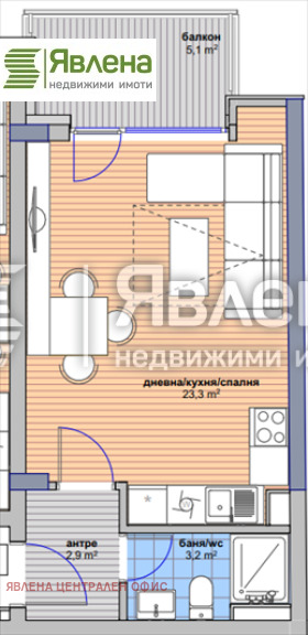 Продава 1-СТАЕН, гр. София, Малинова долина, снимка 4 - Aпартаменти - 48950968