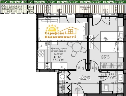 Продава 2-СТАЕН, град Бургас, Сарафово • 84512 € / 165291.10 лв. • 72907125 1