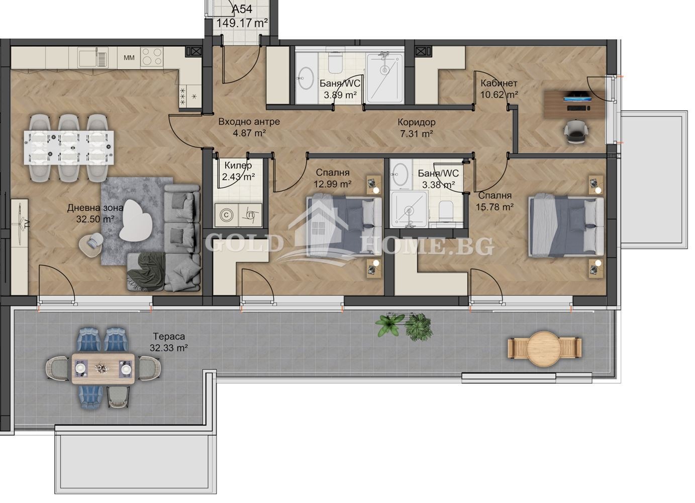 Продава 4-СТАЕН, гр. Пловдив, Остромила, снимка 3 - Апартаменти - 53661658
