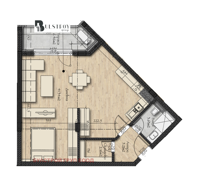 Продава 1-СТАЕН, гр. София, Младост 3, снимка 7 - Aпартаменти - 47350181