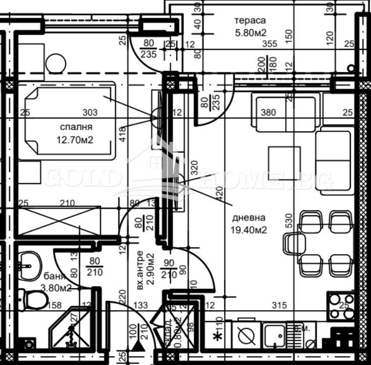 Продава 2-СТАЕН, гр. Пловдив, Беломорски, снимка 2 - Aпартаменти - 49287374