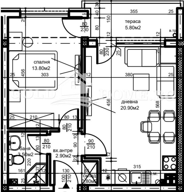 Продава 2-СТАЕН, гр. Пловдив, Беломорски, снимка 4 - Aпартаменти - 49287374