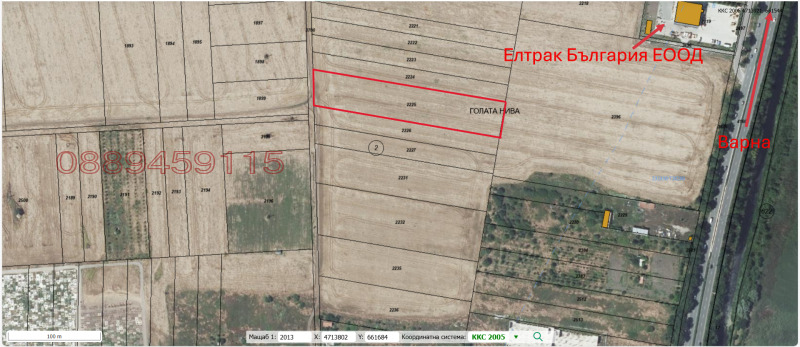 Продава ПАРЦЕЛ, гр. Бургас, Пети километър