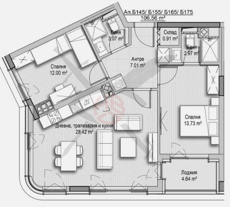 Продава 3-СТАЕН, гр. София, Хладилника, снимка 1 - Aпартаменти - 48129552