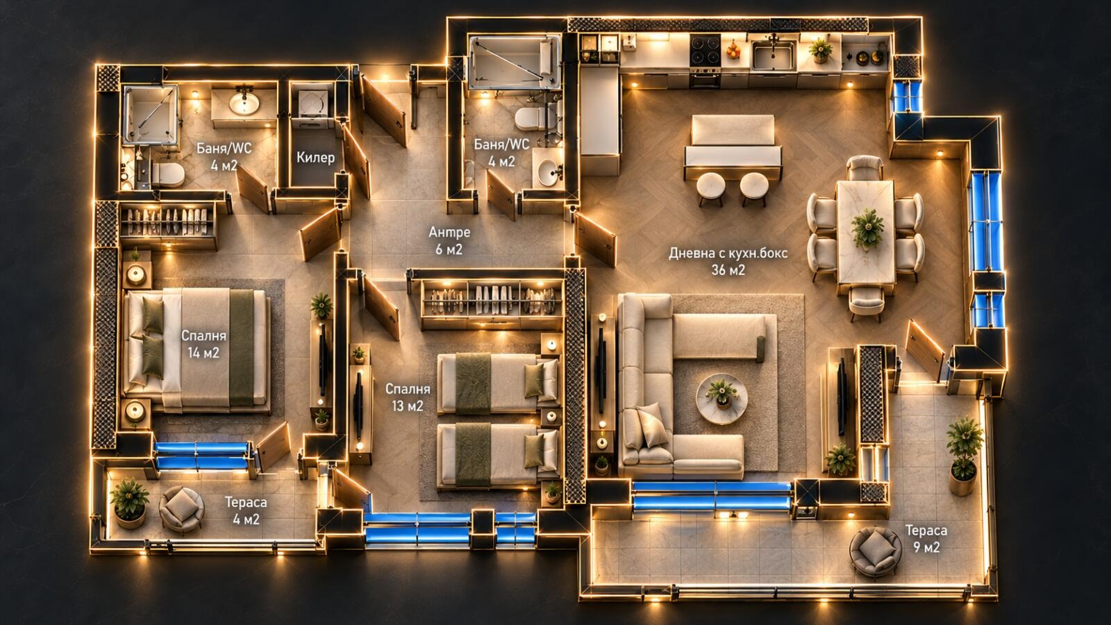 Продава 3-СТАЕН, гр. Пловдив, Младежки Хълм, снимка 6 - Апартаменти - 55309324
