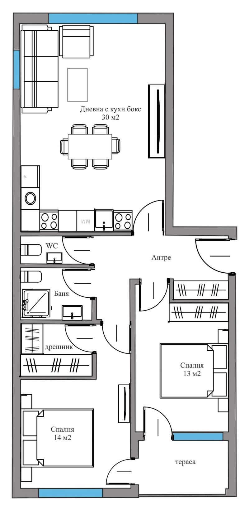 Продава  3-стаен град Пловдив , Въстанически , 107 кв.м | 62554781 - изображение [5]