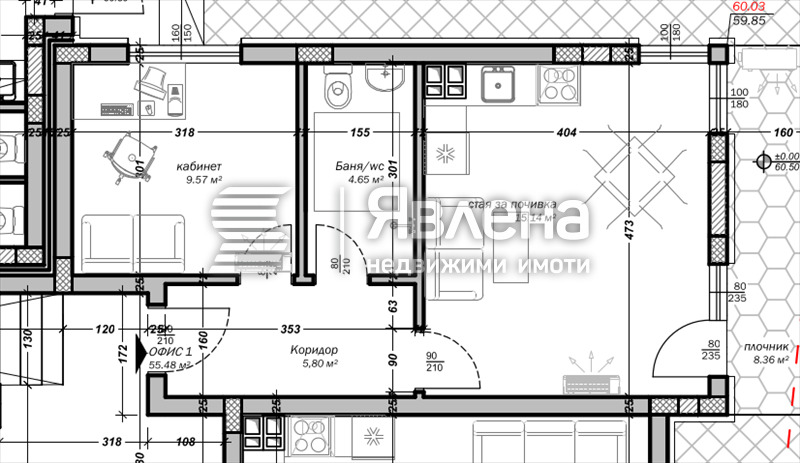 Satılık  Ofis Varna , Mladost 2 , 65 metrekare | 95941422 - görüntü [6]