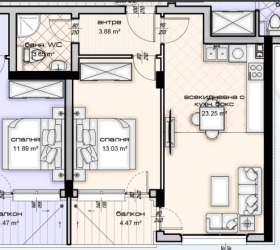 1 bedroom Kaysieva gradina, Varna 1