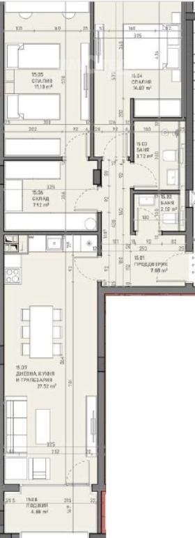 2 slaapkamers Podujane, Sofia 4