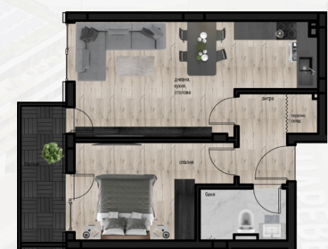 Продава  2-стаен, град Пловдив, Кючук Париж • 83 292 EUR • ID 42583121 — holmes.bg - [1] 