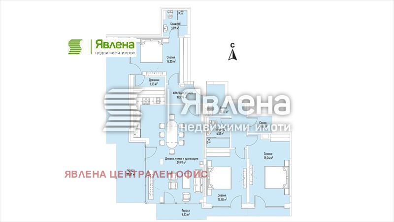 Продава 4-СТАЕН, гр. София, Лозенец, снимка 2 - Aпартаменти - 48105917