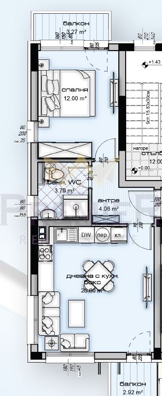 Продава 2-СТАЕН, гр. Варна, Изгрев, снимка 2 - Апартаменти - 54864088