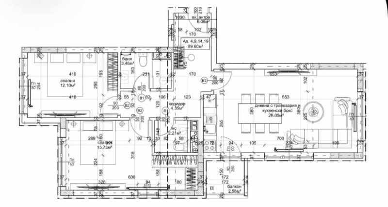 À vendre  2 chambres Sofia , Ovtcha koupel 2 , 102 m² | 54869640 - image [11]