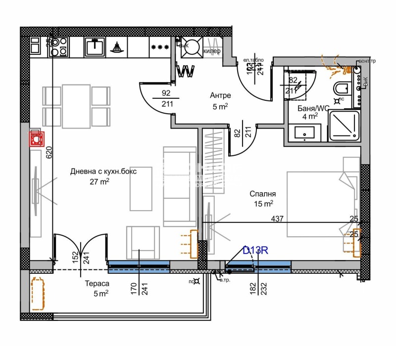 Zu verkaufen  1 Schlafzimmer Plowdiw , Trakija , 79 qm | 42564018 - Bild [7]