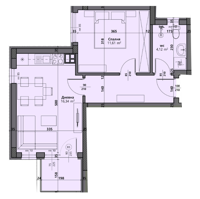 Продава  2-стаен град Варна , Виница , 53 кв.м | 19635087 - изображение [3]