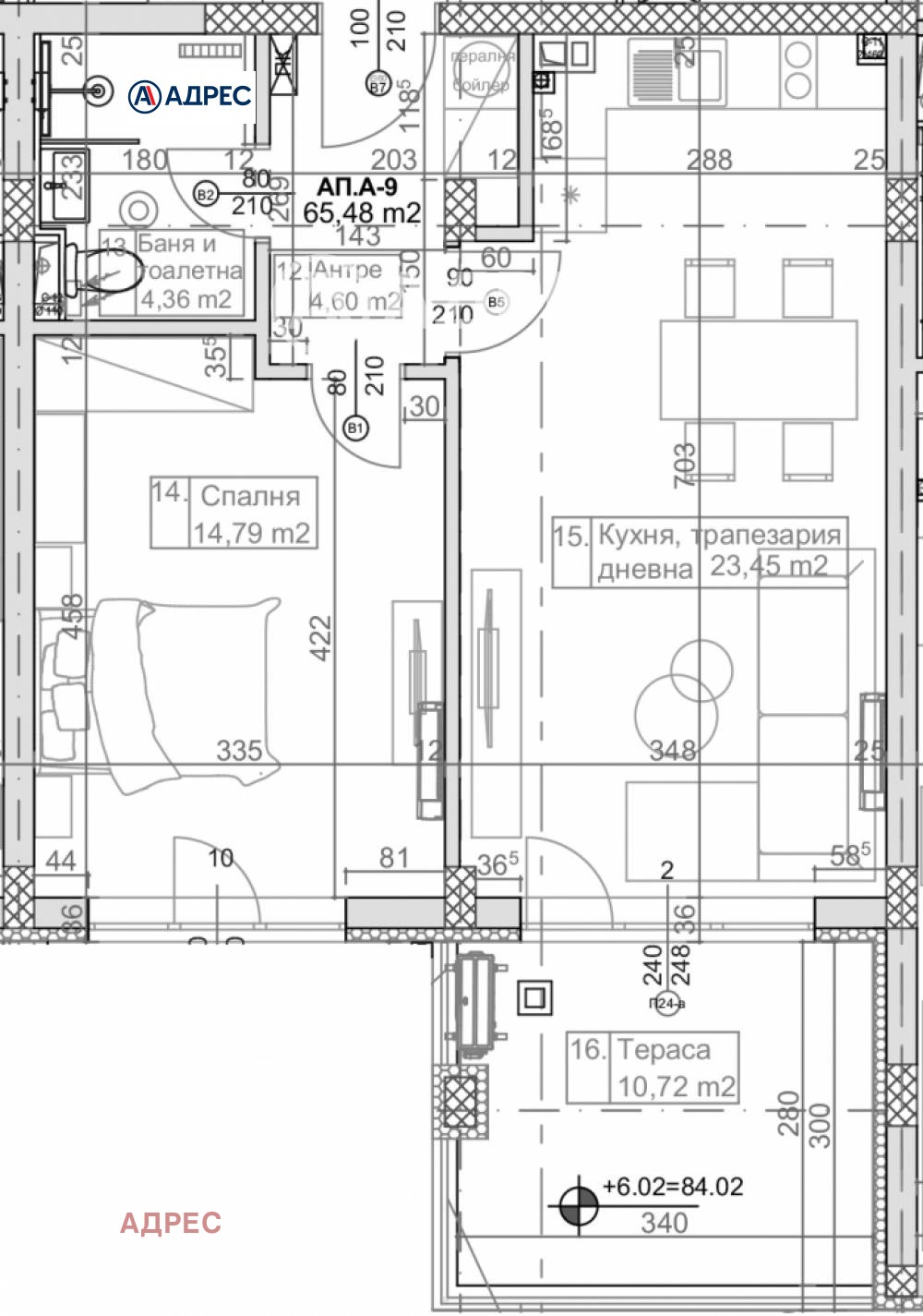 Продава 2-СТАЕН, гр. Варна, к.к. Слънчев ден, снимка 2 - Апартаменти - 55883824