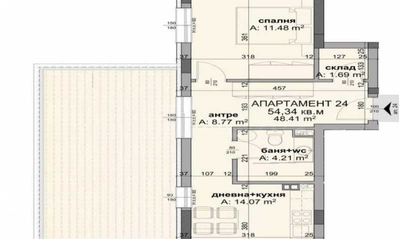 À venda  1 quarto Burgas , Meden rudnik - zona D , 54 m² | 33655201 - imagem [2]
