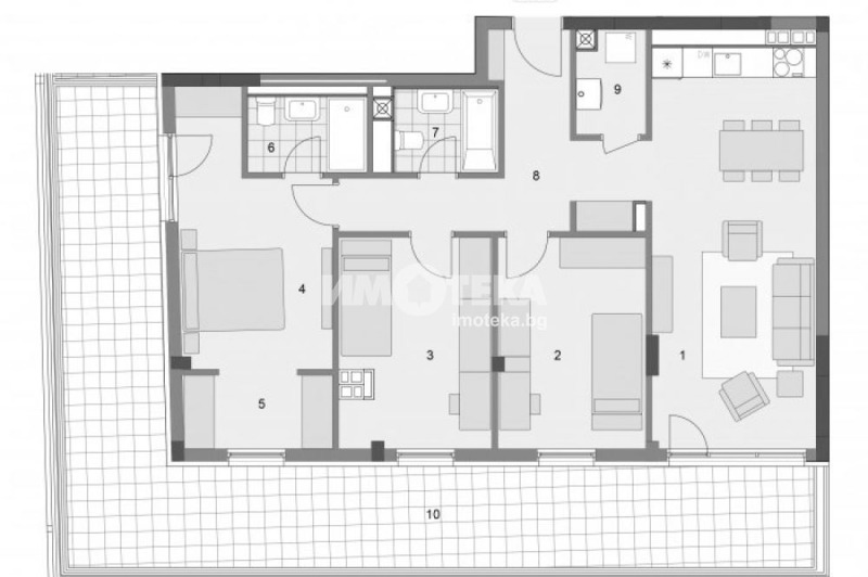 Продава МНОГОСТАЕН, гр. София, Манастирски ливади, снимка 3 - Aпартаменти - 48281089