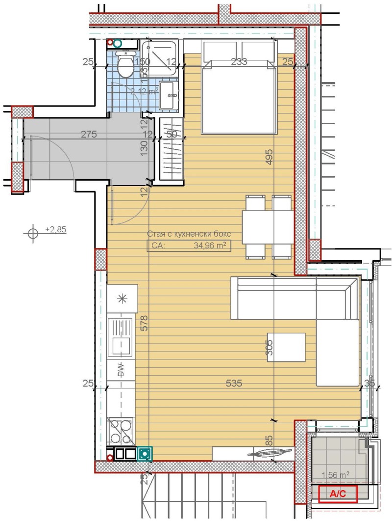 For Sale  Studio Sofia , m-t Gardova glava , 58 sq.m | 47850255 - image [5]