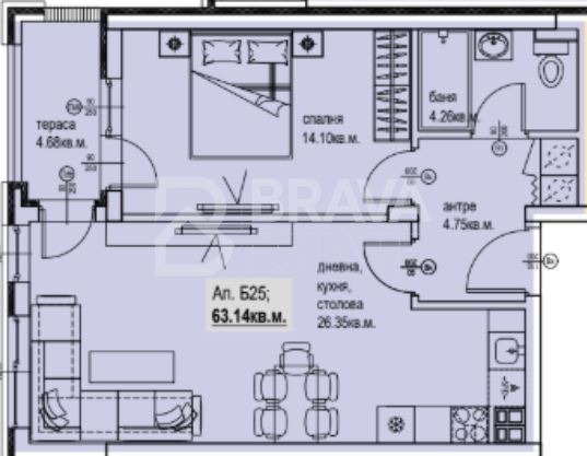 Продава 2-СТАЕН, гр. Пловдив, Кършияка, снимка 8 - Апартаменти - 53860208