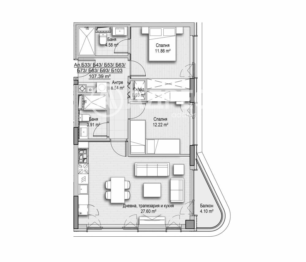 Продава 3-СТАЕН, гр. София, Витоша, снимка 4 - Апартаменти - 55642634