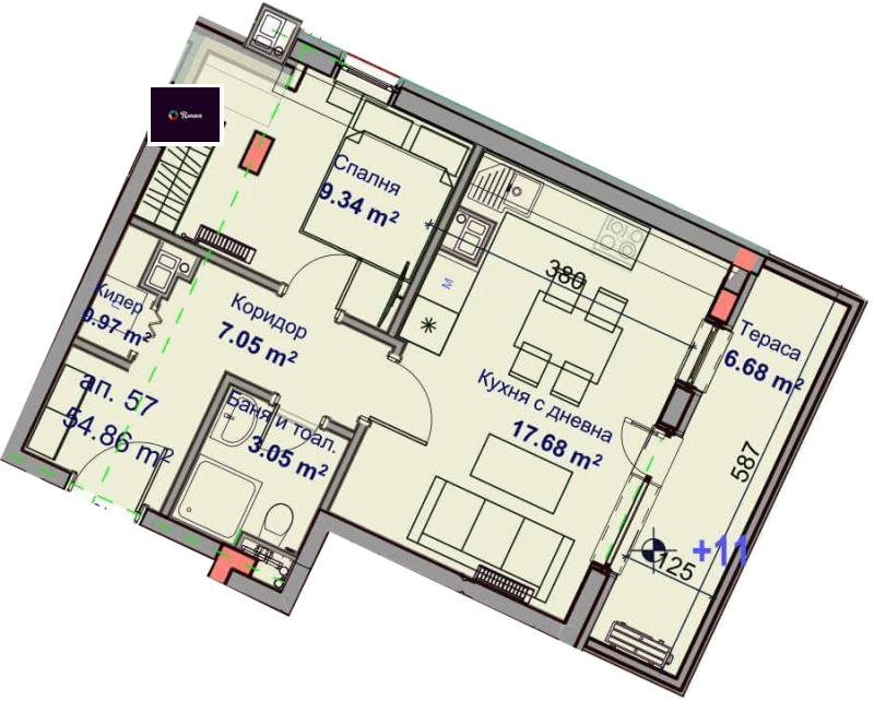 Na sprzedaż  2 sypialnie Warna , Wazrażdane 3 , 63 mkw | 17971382 - obraz [5]