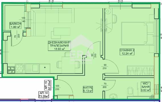 For Sale  1 bedroom Varna , Vinitsa , 68 sq.m | 17415613 - image [14]