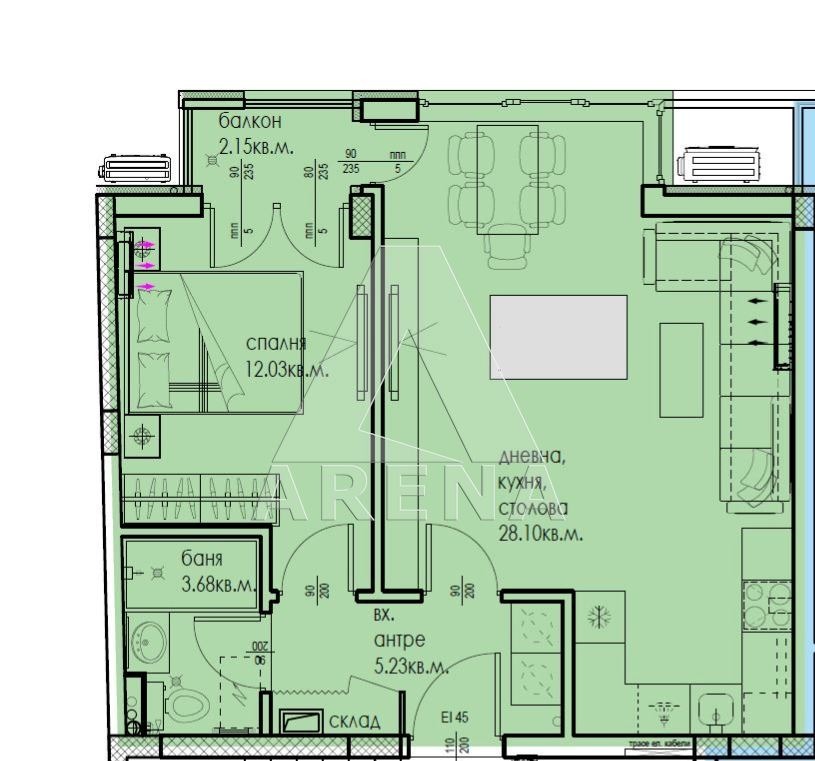 Продава 2-СТАЕН, гр. Пловдив, Кючук Париж, снимка 3 - Апартаменти - 55396445