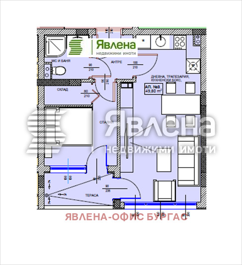 De vânzare  1 dormitor regiunea Burgas , Pomorie , 59 mp | 56751592 - imagine [4]