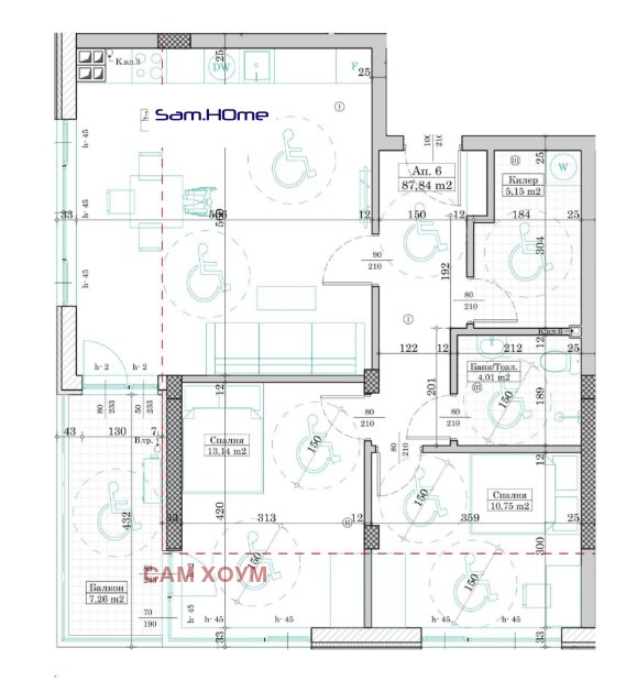 For Sale  1 bedroom Varna , Levski 1 , 102 sq.m | 66057016 - image [7]