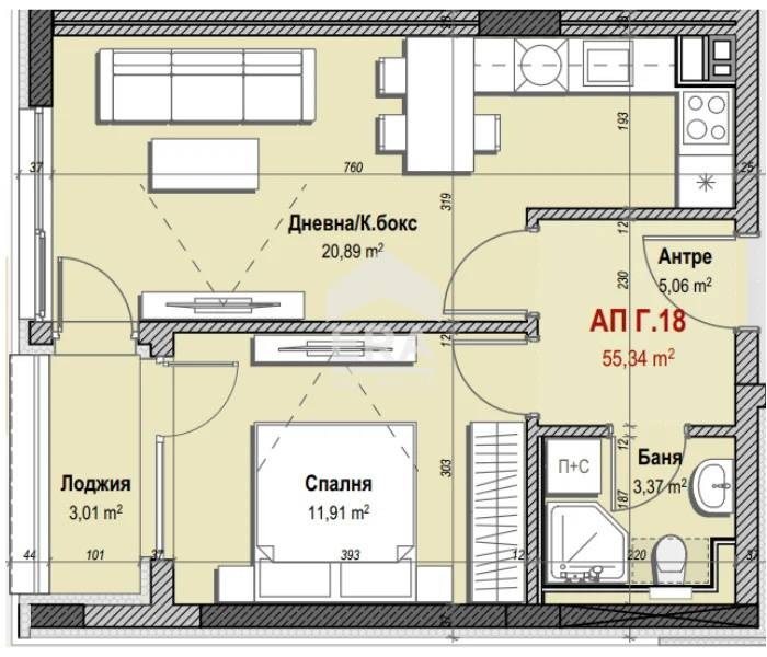 En venta  1 dormitorio Sofia , Mladost 3 , 73 metros cuadrados | 43921939 - imagen [3]