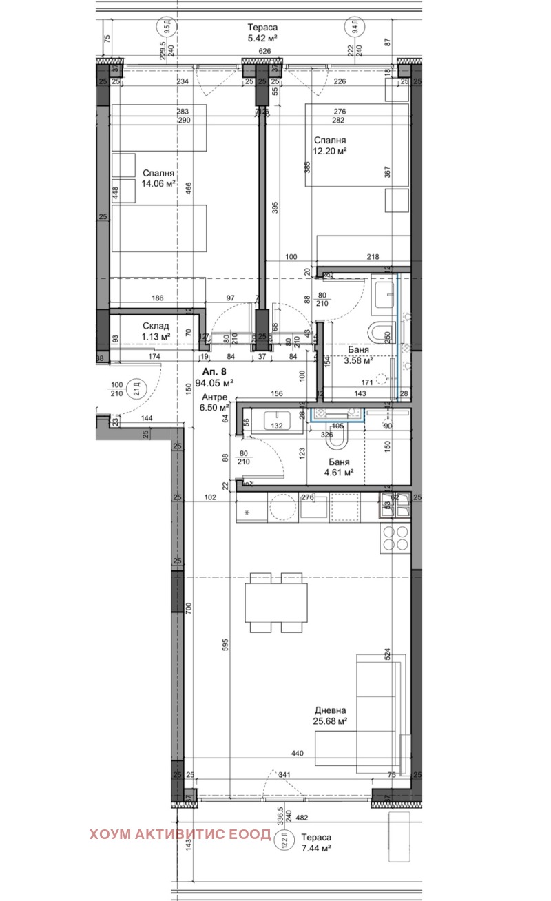 Продава 3-СТАЕН в град Варна, Трошево - 108 кв.м / 200 200 € » 391 557.17 лв., ХОУМ АКТИВИТИС ЕООД
