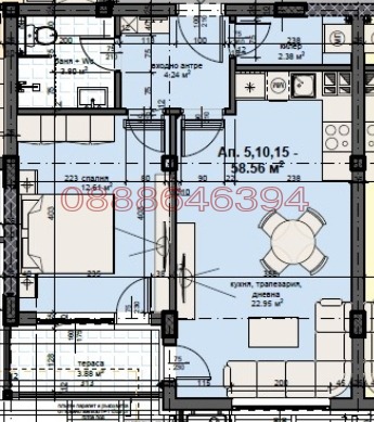 Продава 2-СТАЕН, гр. Пловдив, Кършияка, снимка 14 - Апартаменти - 56456687