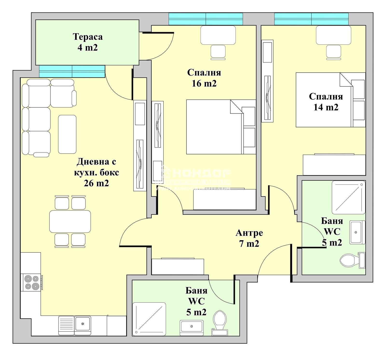 Продава 3-СТАЕН, гр. Пловдив, Въстанически, снимка 2 - Апартаменти - 49956189