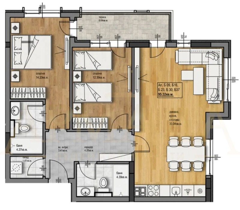 Продава 3-СТАЕН, гр. Пловдив, Христо Смирненски, снимка 6 - Aпартаменти - 49526321