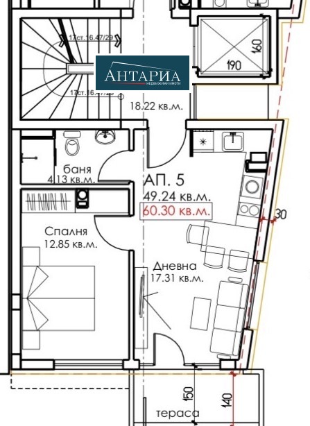 Продава  2-стаен област Бургас , гр. Созопол , 60 кв.м | 71007910 - изображение [2]