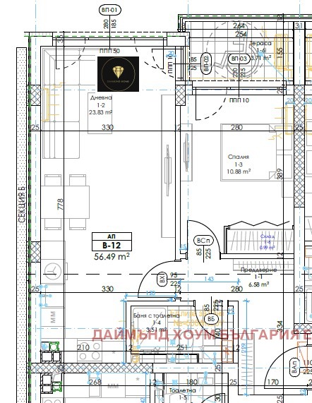 Продается  1 спальня Пловдив , Беломорски , 67 кв.м | 43209361 - изображение [2]