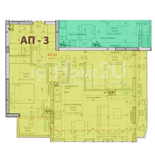 Zu verkaufen  2 Schlafzimmer Sofia , Owtscha kupel 1 , 108 qm | 83097697