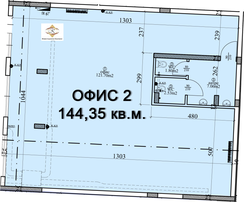 En venta  Oficina Varna , Tsentar , 163 metros cuadrados | 71942582