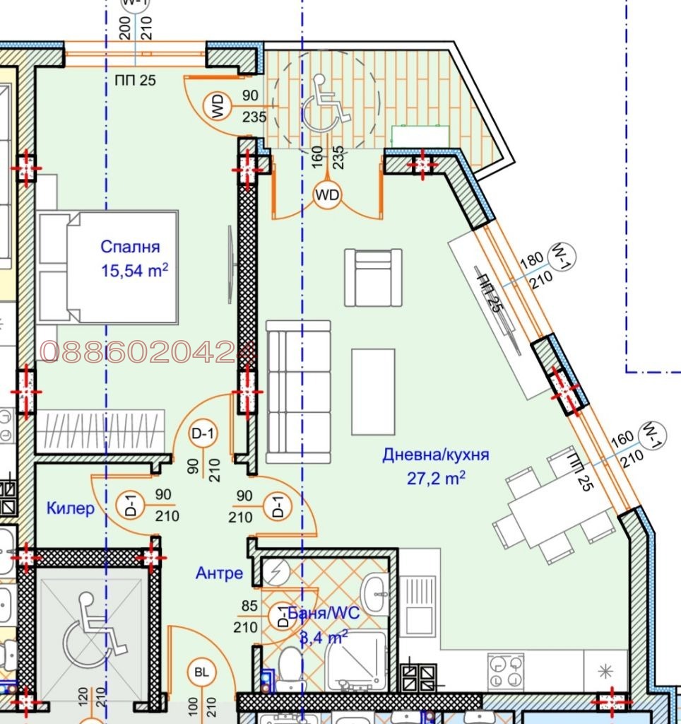Продава 2-СТАЕН, гр. Варна, Погреби, снимка 4 - Апартаменти - 53784163