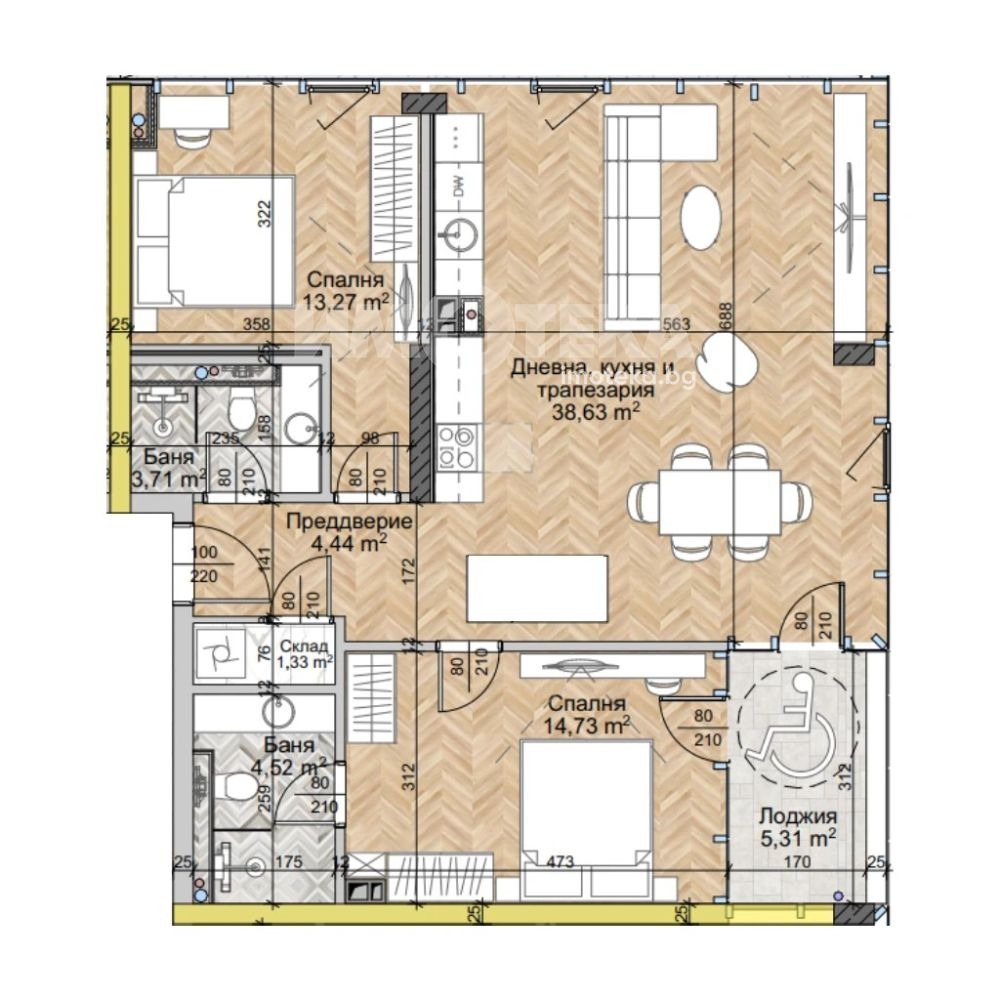 Продава 3-СТАЕН, гр. София, Люлин 2, снимка 2 - Апартаменти - 52640663