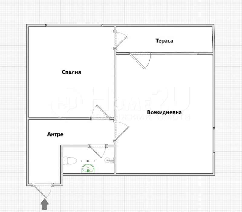 Eladó  1 hálószoba Varna , Briz , 50 négyzetméter | 76222821 - kép [12]